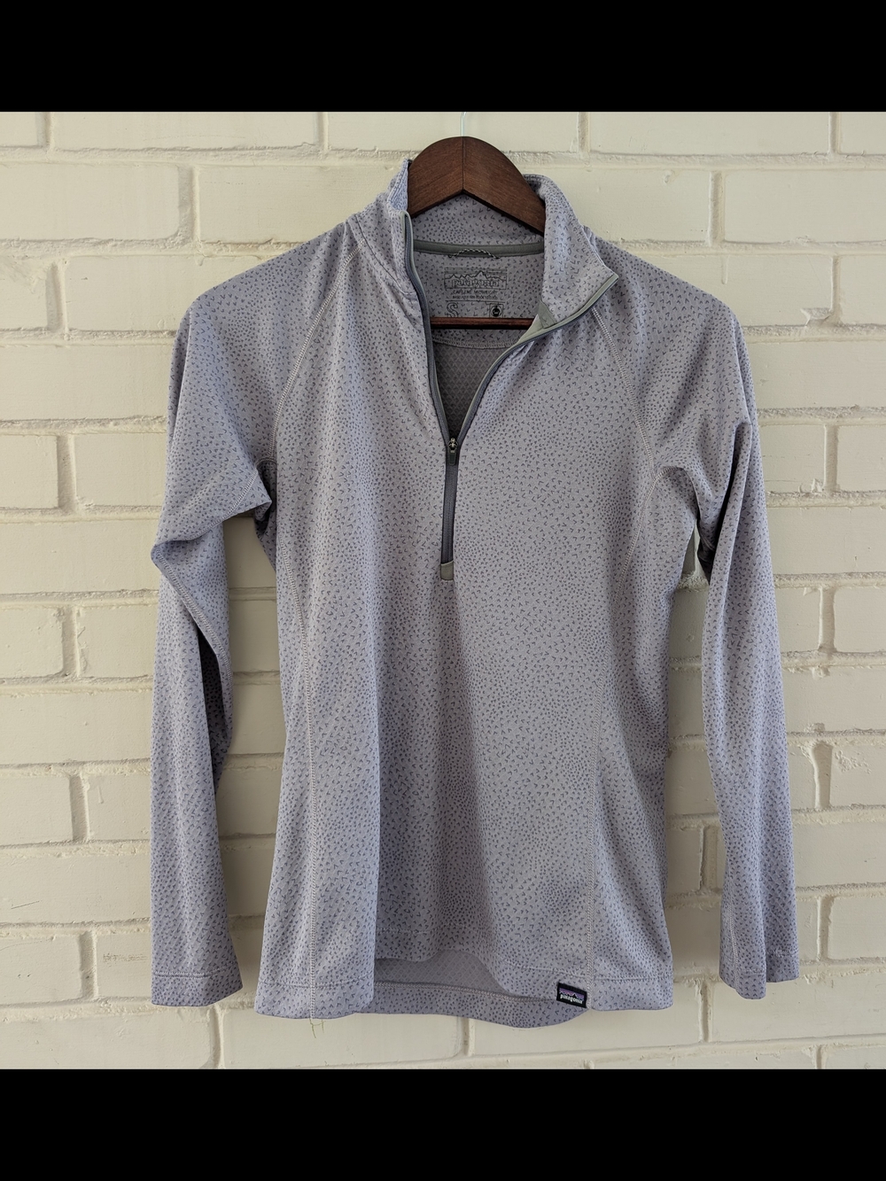 Patagonia Women's Small Lavender Purple Capilene Midweight Quarter-Zip Pullover